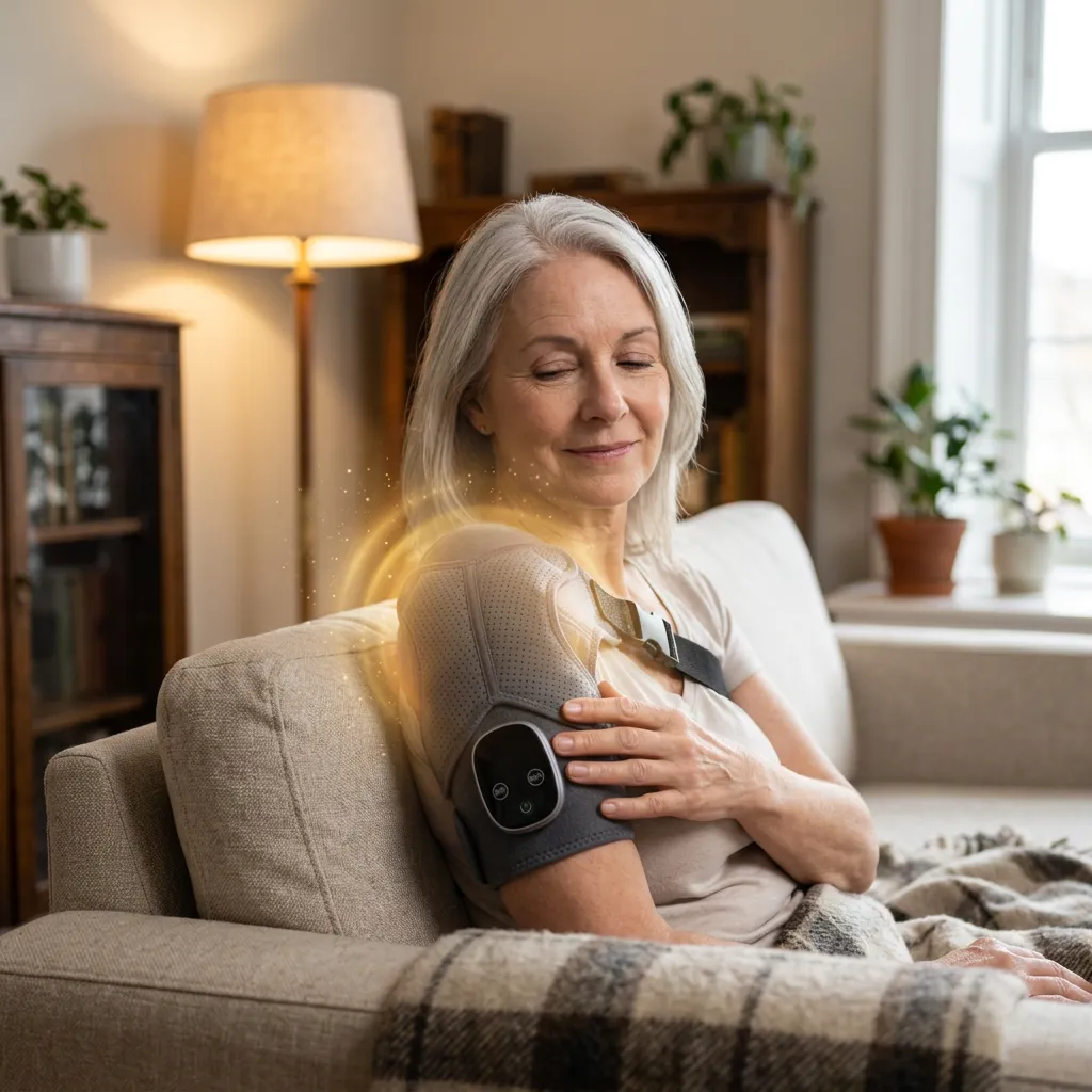 Vital Pro Shoulder Massager Triple Method in action
